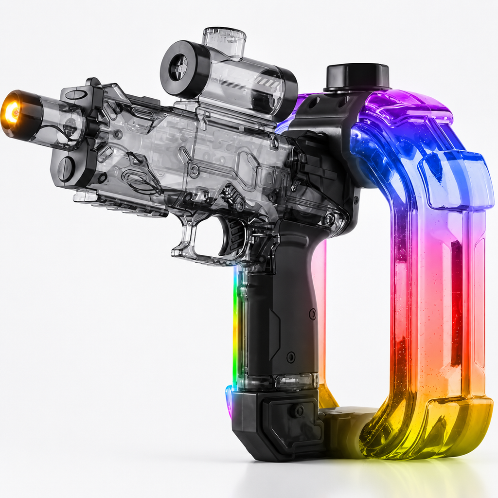 AQUASTRIKE™ LED ELECTRIC WATER BLASTER – RECHARGEABLE HIGH-PRESSURE WATER GUN FOR SUMMER FUN
